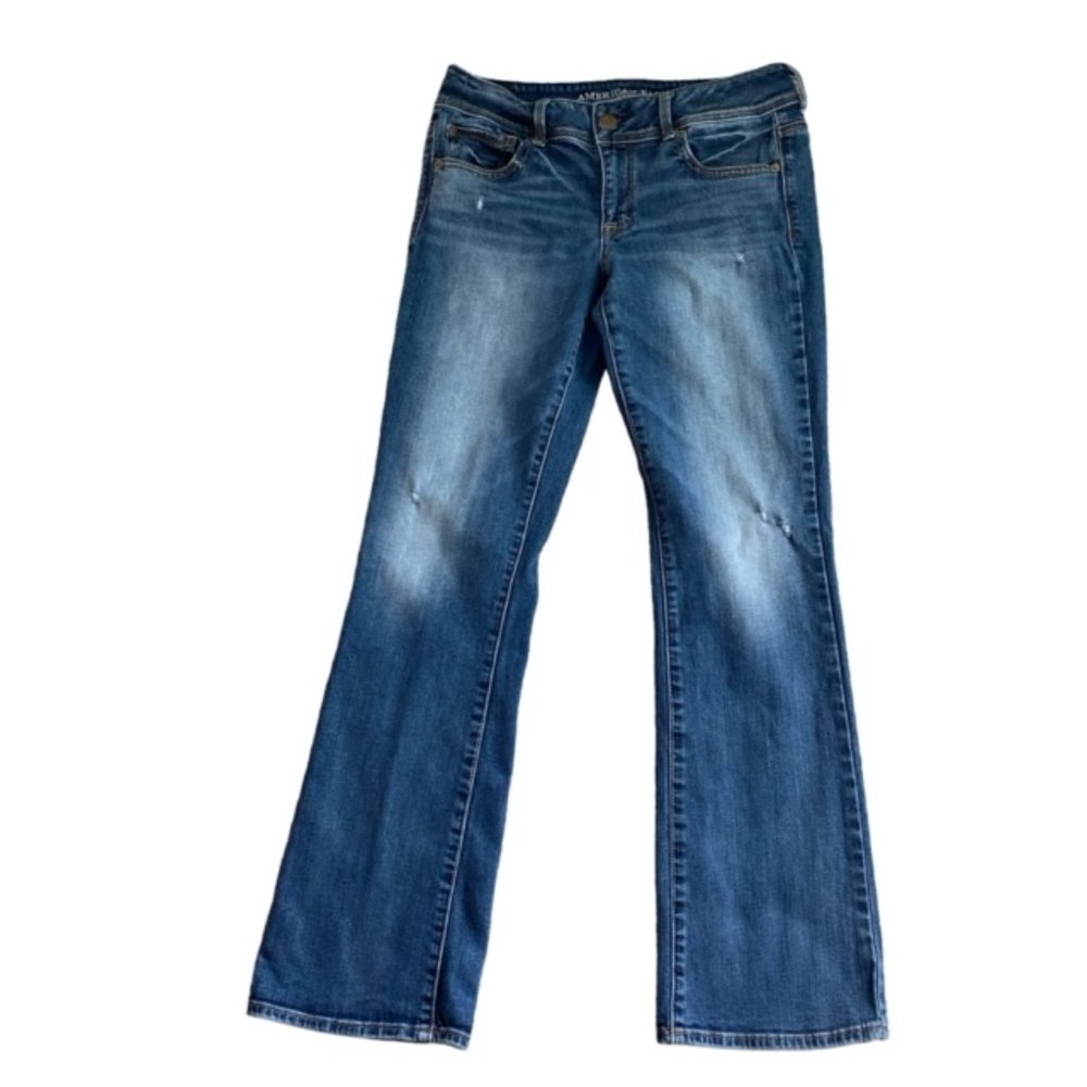 American Eagle Kick Boot Stretch Jeans - Size 10 regular - Picture 3 of 6